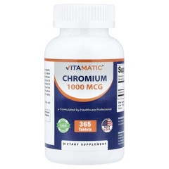 Chromium, 1,000 mcg, 365 Tablets