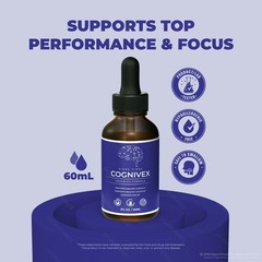 Cognivex Drops, Liquid Supplement to Support Brain Health & Memory – 5 Pack