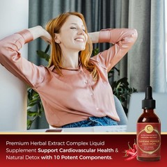 Cayenne Pepper Supplement Liquid Drops Natural Metabolism & Energy Support