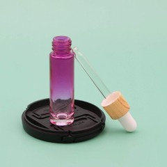 10Pcs Eye Dropper Set, 10ml (1/3oz) Rose Red Gradient Thickened Glass Bottles…