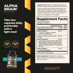 Alpha BRAIN Nootropic Brain Health, Memory and Focus Support, 60 Ct