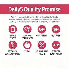 3X Doctors’ 90 Daily5 Preferred Vegan Capsules Dietary Supplement