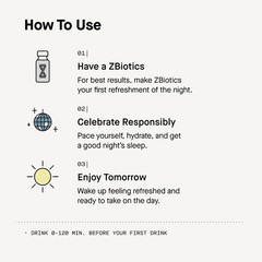 ZBiotics Probiotic Drink Feel Better After Drinking 12 Pack 0.5oz …