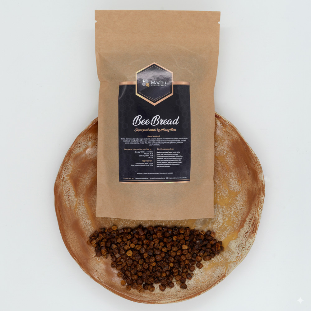 Bee Bread / Perga – Fermented Bee Pollen 100g (3.5oz), Raw & Unprocessed – 2025