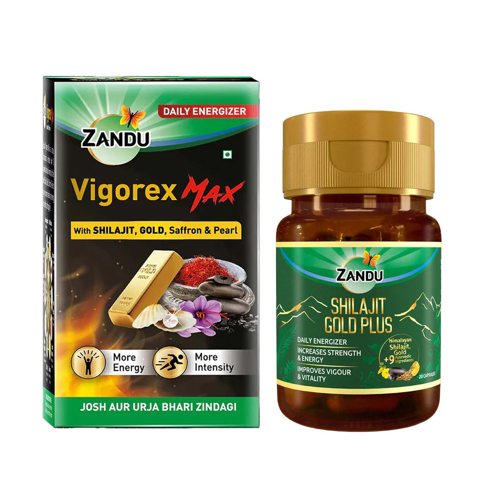 Energy & Stamina Wellness Combo Premium Formula by Zandu