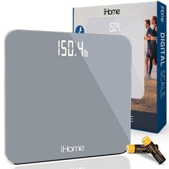 iHome Digital Scale, Bathroom Scale, Batteries Included, Scale Body Weight, W…