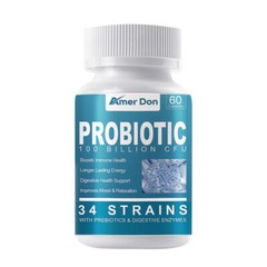 Digestive Enzymes Prebiotic & Probiotics Gas Constipation & Bloating Relief 60pc