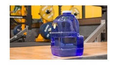 New Wave Enviro 1 Gallon Square BPA Free Bottle with Screw Top Cap and Integr…