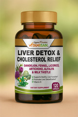 #1 Tablets liver clean health support fat naturals detox cleanse 120 cap