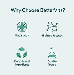 1-3Pack 60 Capsules & Turmeric BetterVits Collagen Complex with Hyaluronic Acid