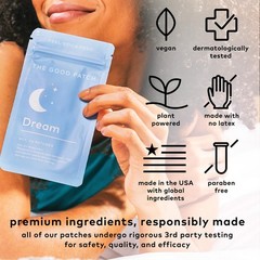 The Good Patch Dream Patch Sleep Patches with Melatonin, Hops, Valerian Root…