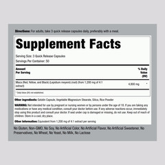 Maca Root Capsules | 4800mg | 150 Count | For Men | Non-GMO | by Piping Rock