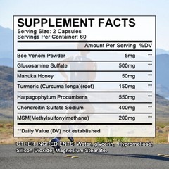 Glucosamine Chondroitin MSM Turmeric Triple Strength Joint Support