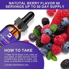 3Pack 60ml 3000mg Elderberry Extract Organic Tincture Liquid Herbal Drops 2 Floz