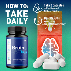 (3 Pack) BrainVex Advanced Support Vitamin Max Supplement Brain Vex 180 Capsules