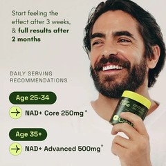 Cata-Kor NAD+ Advanced – NAD+ Supplement for Skin Aging Support, Energy, Health