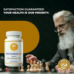 Phytomem One Capsules, Official Brain & Memory Support Supplement 60ct
