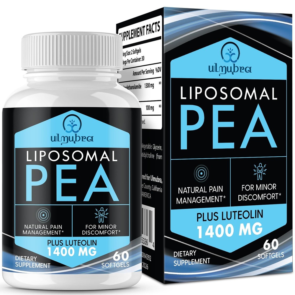Micronized Pea Supplement Palmitoylethanolamide 1300 MG Luteolin 100 MG 60