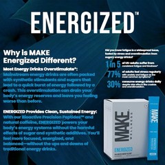 Make Wellness Energized Balanced Energy & Focus Drink Mix Raspberry 30 Servings
