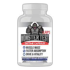 Angry Supplements Monster Test Test Booster Capsules 120ct + Monster PM Sleep