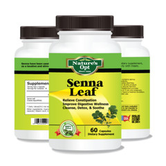 Senna Leaf, Help Increase Muscles in Intestines, Help Promote Bowel Movements