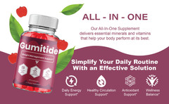 (5 Pack) Gumitide Weight Management Gummies, Gumitide Supplement (300 Gummies)
