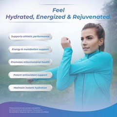 Effervescent Molecular Hydrogen Water Tablets 12 PPM – 30 Count for Hydration &