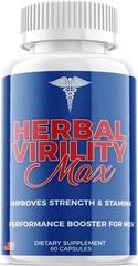 Herbal Virility Max Maximum Strength Male Performance Supplement – 60 Tablets