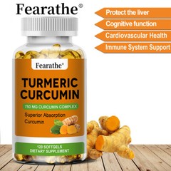 High Purity Curcumin Supplements Black Pepper Extract 750mg 120 Capsules US