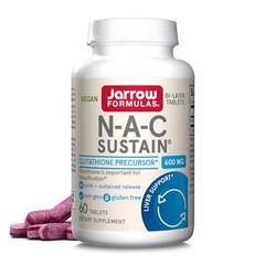 Jarrow Formulas N-A-C Sustain 600 mg, Dietary Supplement, Amino Acid Support for