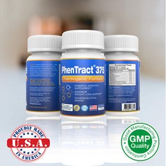 PhenTract375® Appetite Control Premium Fat Burn Quick Slim Tabs