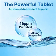 Hydrogen Water Tablets – 16 PPM Molecular Hydrogen Tablet – 200mg Magnesium – Fa