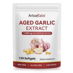 ZUZOKKAHA Aged Garlic Extract Softgels, 15:1 120 Count (Pack of 1)