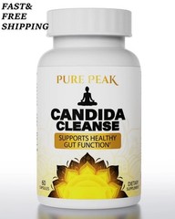 NEW Pure Peak Candida Cleanse-Boost Gut&Colon Health-60 Caps – for Men&Women✅