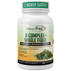 Vitamin B Complex, with Whole Food, for Stress, Energy, Immune Support