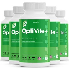 ( 5 Pack ) OptiVite, Opti Vite+ for Vision Support and Overall Health Capsules