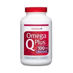 Dr. Sinatra Omega Q Plus 100 Resveratrol – Omega-3 Supplement Supports Heart