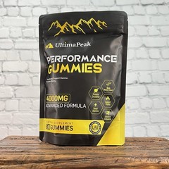UltimaPeak Performance Gummies 4000mg Advanced Formula Vegan 30ct Raspberry