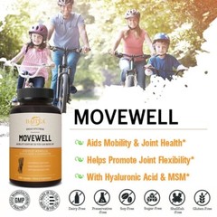 Glucosamine Chondroitin w/ MSM Hyaluronic Acid MoveWell Joint Health Supplement