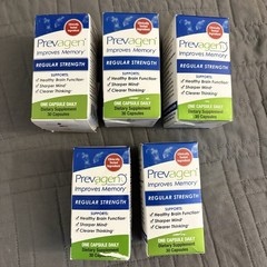 Lot Of 5 Sealed Genuine Prevagen Regular Strength 30×5 (150 Capsules) NOS