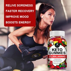 Keto BHB Diet Gummies – Fat Burner ACV Weight Loss Appetite Suppressant 60Gummy