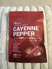 VivoNu Cayenne Pepper Softgels Supplement – 240 Capsules NEW FREE SHIP