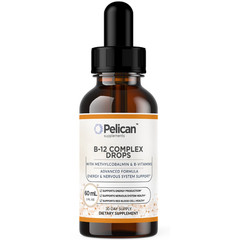 Pelican B-12 Complex Drops – Energy & Nervous System Support – 60 mL