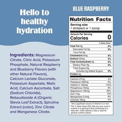 Daily Sugar-Free Blue Raspberry Electrolyte Powder – & Keto, 90 Servings