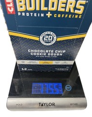Clif Builder’s Bar – Chocolate Chip Cookie Dough w/ Caffeine 2.4 Oz. Box of 12