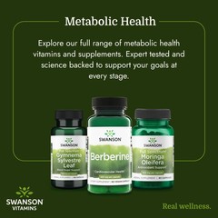 Swanson Berberine HCl Cardiovascular and Metabolic 60 Count (Pack of 1)