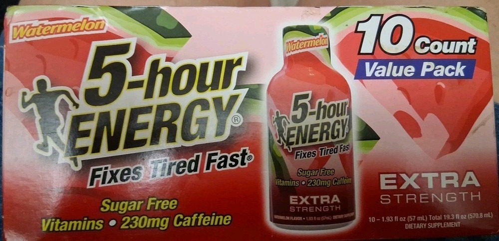 Watermelon Energy Bottle Regular Strength, 5-Hour, 1.93 fl oz