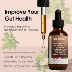 Walnut Black Digestive Tincture – Rapid Gut Cleanse & Wormwood Health 60ML