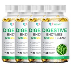 Digestive Enzymes with Papain & Bromelain Gas, Constipation Bloating Relief