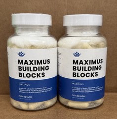 2X Maximus Building Blocks 90 Caps Each Multivitamin New & Sealed MFG: 06/2025